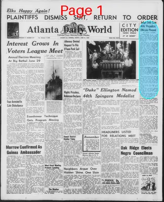 Page thumbnail for Atlanta Daily World
