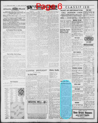 Page thumbnail for Atlanta Daily World