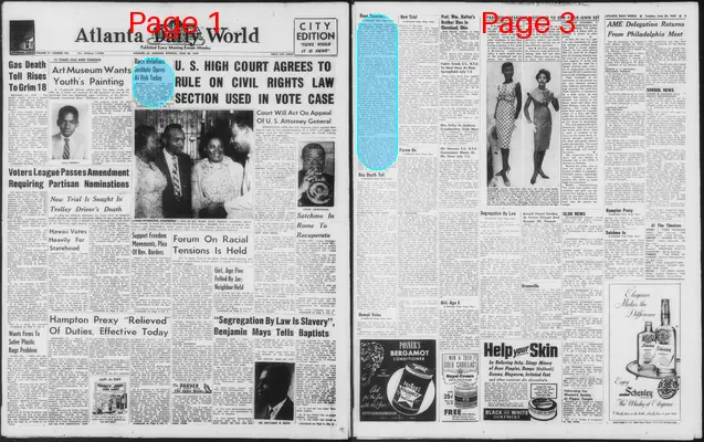 Page thumbnail for Atlanta Daily World