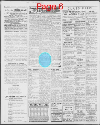 Page thumbnail for Atlanta Daily World