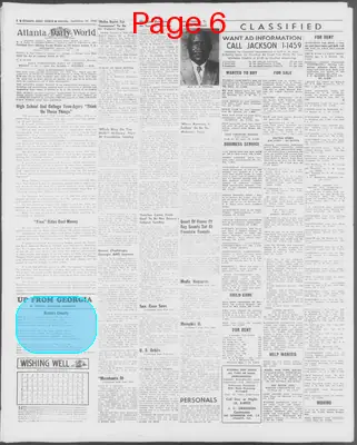 Page thumbnail for Atlanta Daily World