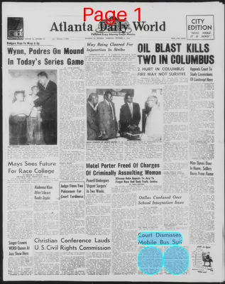 Page thumbnail for Atlanta Daily World