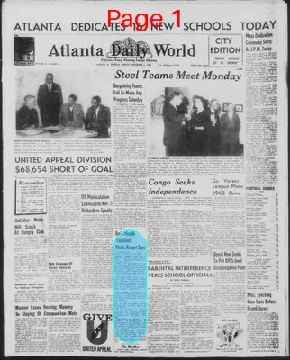 Page thumbnail for Atlanta Daily World
