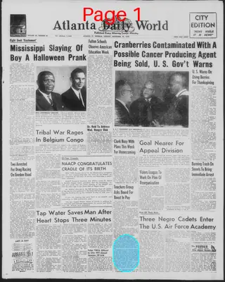 Page thumbnail for Atlanta Daily World