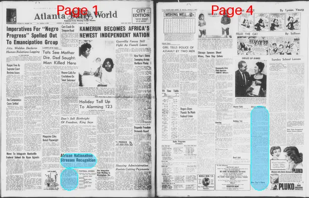 Page thumbnail for Atlanta Daily World