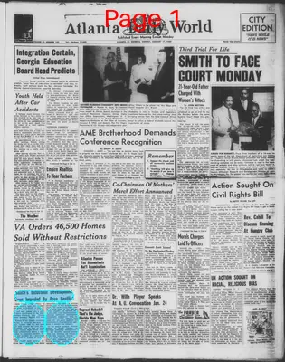 Page thumbnail for Atlanta Daily World