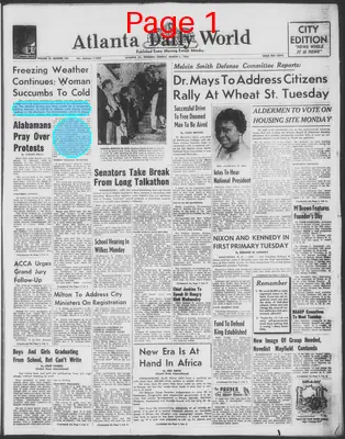 Page thumbnail for Atlanta Daily World