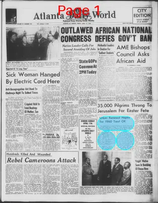 Page thumbnail for Atlanta Daily World