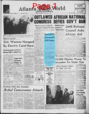Page thumbnail for Atlanta Daily World