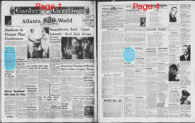 Page thumbnail for Atlanta Daily World