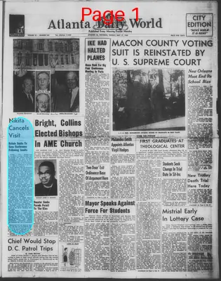 Page thumbnail for Atlanta Daily World