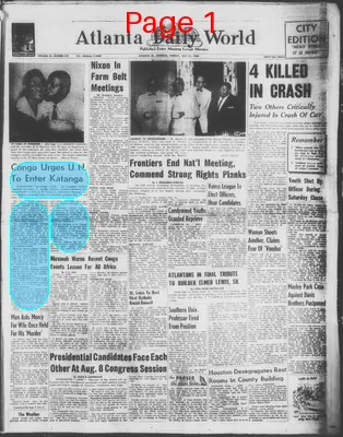 Page thumbnail for Atlanta Daily World