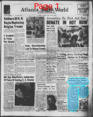 Page thumbnail for Atlanta Daily World