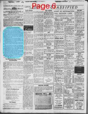Page thumbnail for Atlanta Daily World