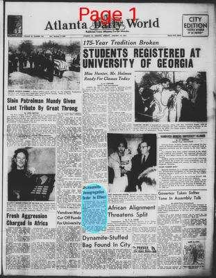 Page thumbnail for Atlanta Daily World