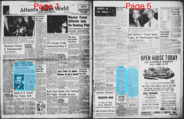 Page thumbnail for Atlanta Daily World