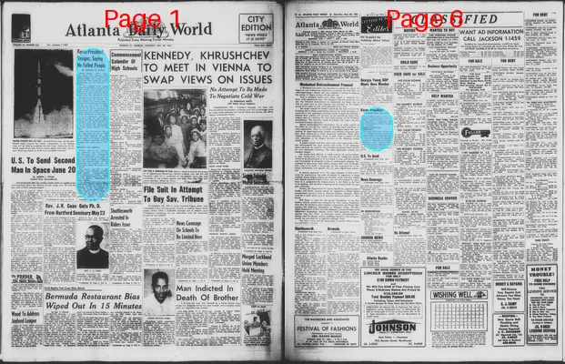 Page thumbnail for Atlanta Daily World