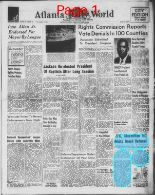 Page thumbnail for Atlanta Daily World