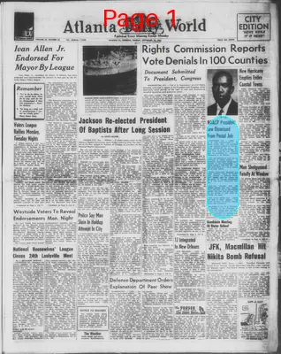 Page thumbnail for Atlanta Daily World
