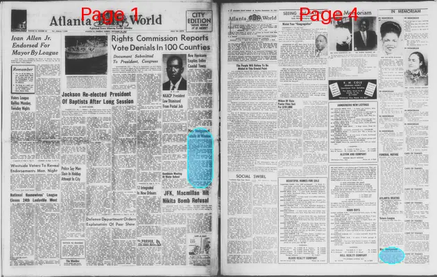 Page thumbnail for Atlanta Daily World