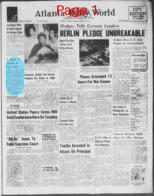 Page thumbnail for Atlanta Daily World