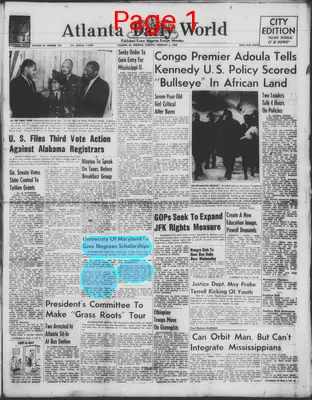 Page thumbnail for Atlanta Daily World