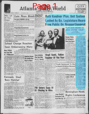 Page thumbnail for Atlanta Daily World