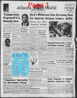 Page thumbnail for Atlanta Daily World