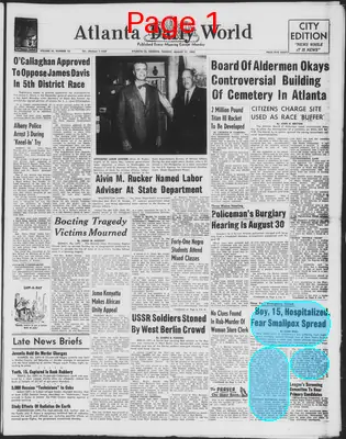 Page thumbnail for Atlanta Daily World