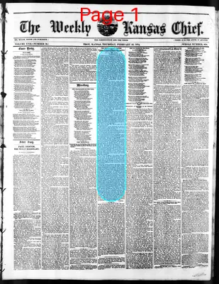 Page thumbnail for The Weekly Kansas Chief