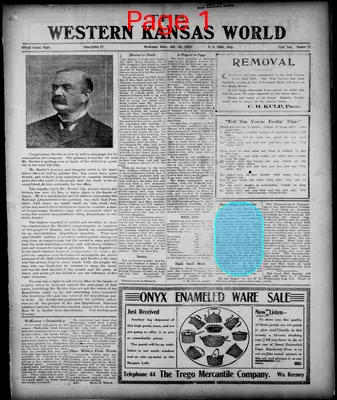 Page thumbnail for Western Kansas World