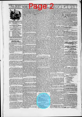 Page thumbnail for The Evansville Daily Journal