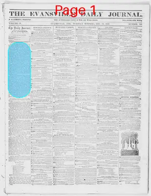 Page thumbnail for The Evansville Daily Journal
