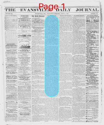 Page thumbnail for The Evansville Daily Journal