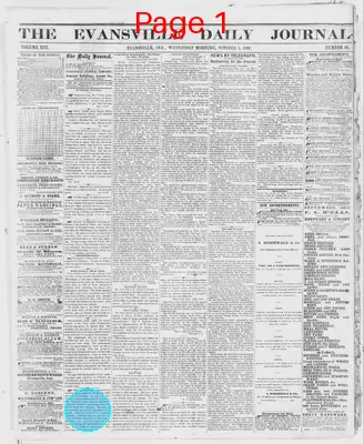 Page thumbnail for The Evansville Daily Journal