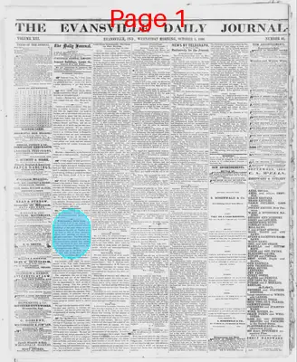 Page thumbnail for The Evansville Daily Journal