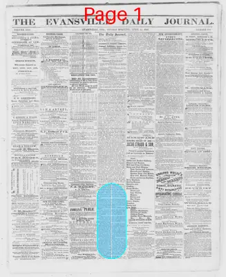 Page thumbnail for The Evansville Daily Journal