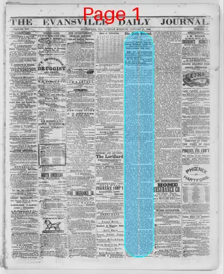 Page thumbnail for The Evansville Daily Journal