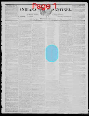 Page thumbnail for Indiana State Sentinel