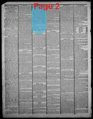 Page thumbnail for Indiana State Sentinel