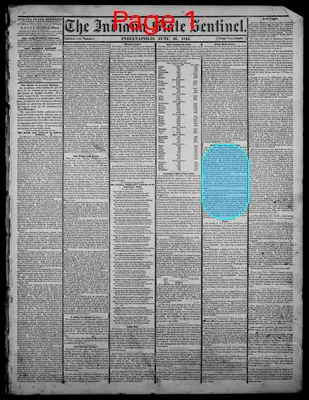 Page thumbnail for Indiana State Sentinel