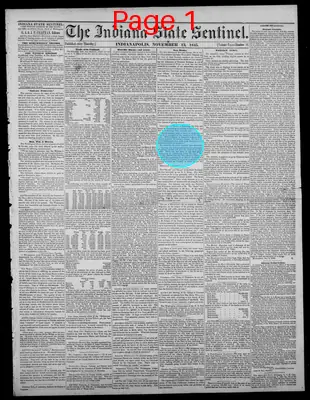 Page thumbnail for Indiana State Sentinel
