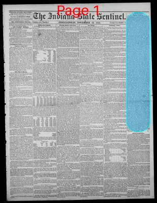 Page thumbnail for Indiana State Sentinel