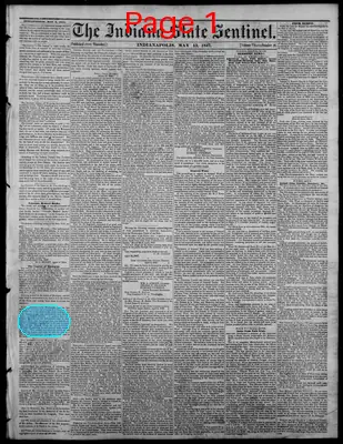 Page thumbnail for Indiana State Sentinel