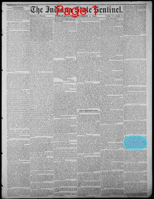 Page thumbnail for Indiana State Sentinel