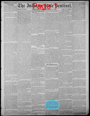 Page thumbnail for Indiana State Sentinel
