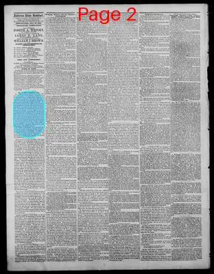 Page thumbnail for Indiana State Sentinel