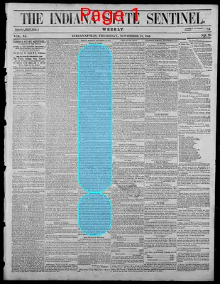 Page thumbnail for Indiana State Sentinel