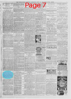 Page thumbnail for The Indianapolis Journal
