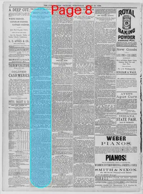 Page thumbnail for The Indianapolis Journal